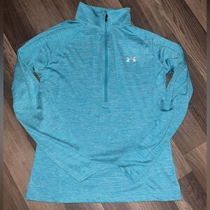 Under armor Women's Light Blue Quarter-Zip Sweatshirt